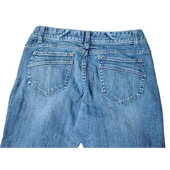 Aeropostale Jeans Womens Size 9 / 10 Long Hailey Skinny Flare Low Rise Stretch B - Picture 10 of 14